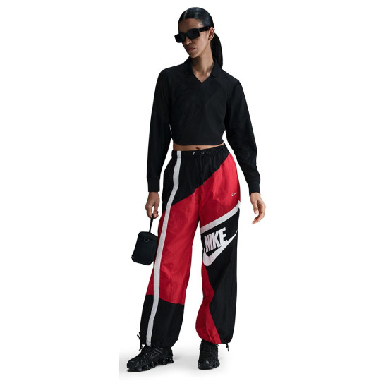 Nike Γυναικείο παντελόνι φόρμας Sportswear Street Mid-Rise Woven Open-Hem Pants